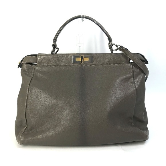FENDI Gray Zucca Bag - Picture 1 of 16